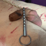 Metalen Penisplug met ribbels