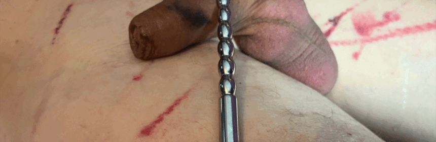 Metalen Penisplug met ribbels
