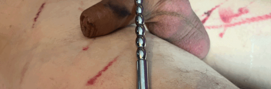 Metalen Penisplug met ribbels