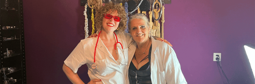 Door de ogen van een oefensub, tijdens een Medical workshop van Meesteres Moriah